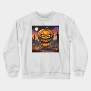 Halloween Pumpkin Crewneck Sweatshirt